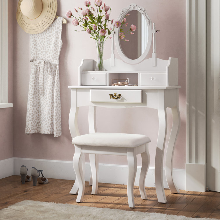 Arnold dressing table set with mirror discount